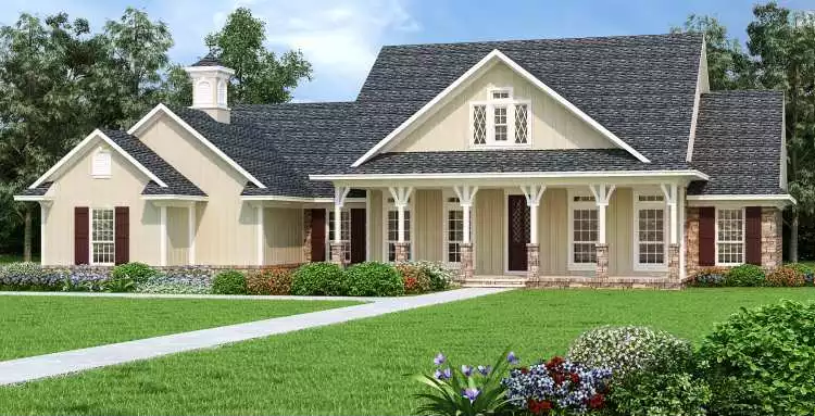 image of ranch house plan 7253